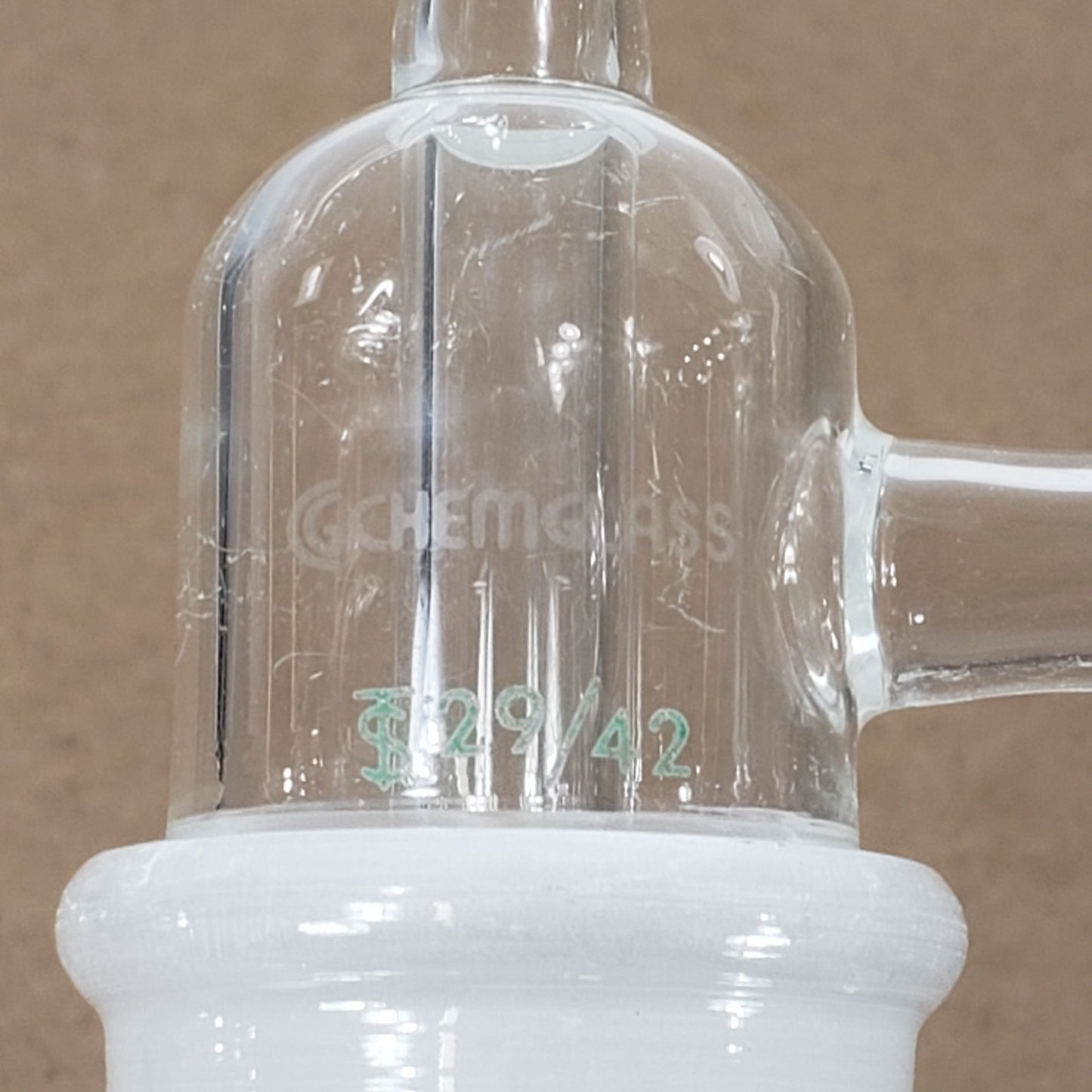 Chemglass CG-4516-01 Vacuum Trap 32mm OD 200mm Length 29/42 Inner Joint