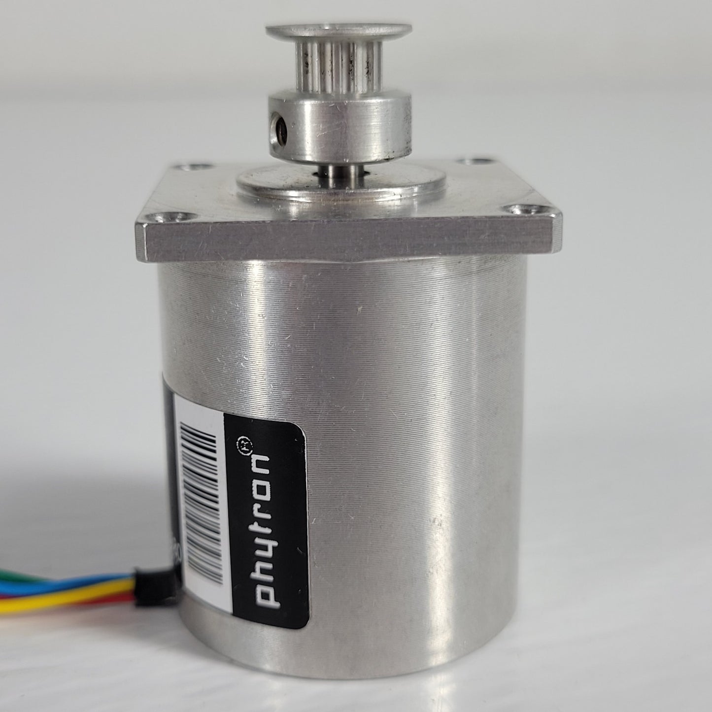 Phytron LSS 32.200.0.6 Stepper Motor 50V AC Timing Pulley 4-Wire Connector