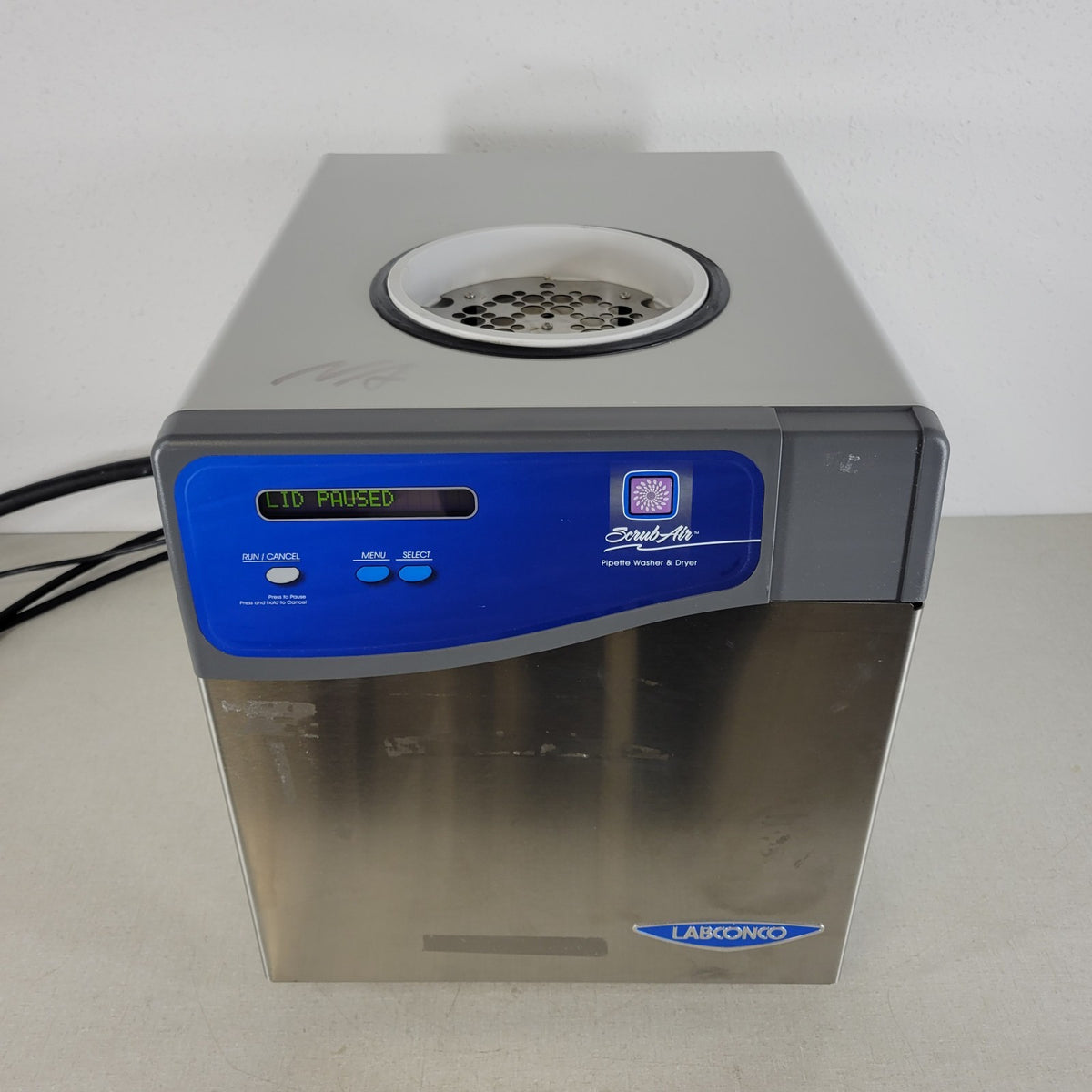 Labconco 4612021 ScrubAir Heated Pipette Washer Dryer 115V Missing Cover