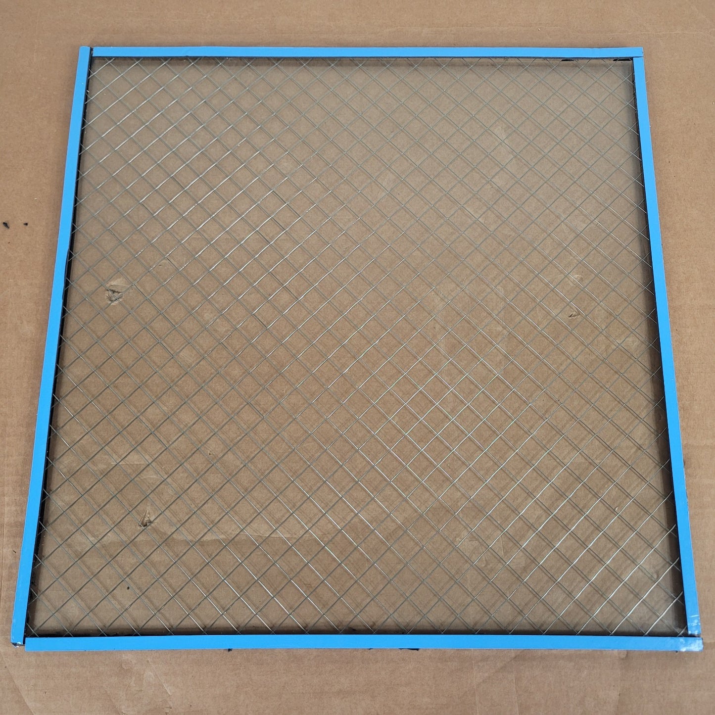 20.25in x 20.25in x 7.5mm Thick Wired Glass Panel Industrial Viewing Window