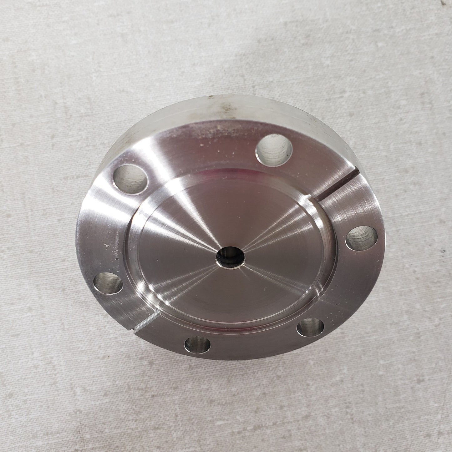 Stainless Steel Ultra High Vacuum Adapter DN35CF 2.75" CF Conflat 1/4" VCR Male
