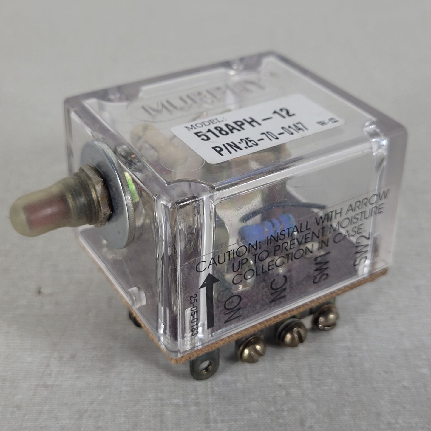 Murphy 518APH-12 25700147 12V Tattletale Magnetic Switch Manual Reset NCH NOH
