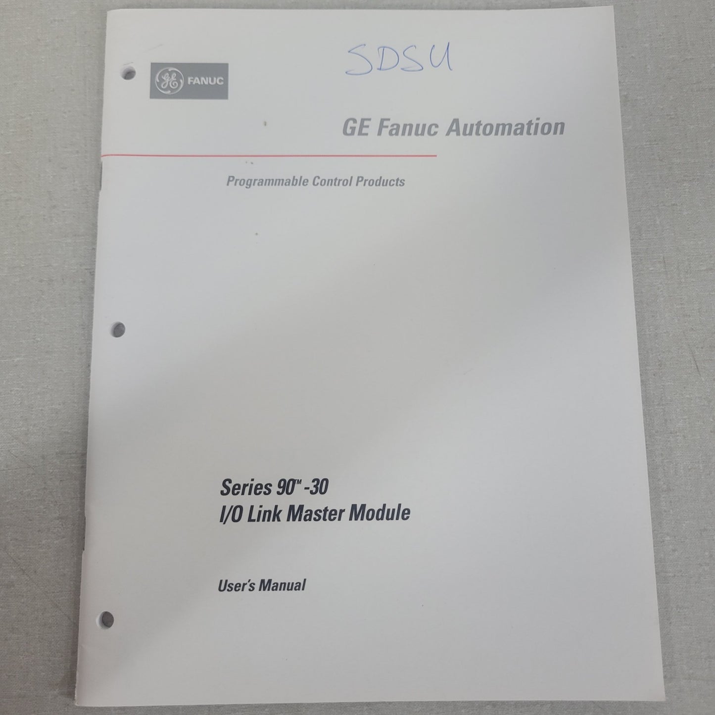 GE Fanuc GFK-0823A Series 90-30 I/O Link Master Module PLC User Manual