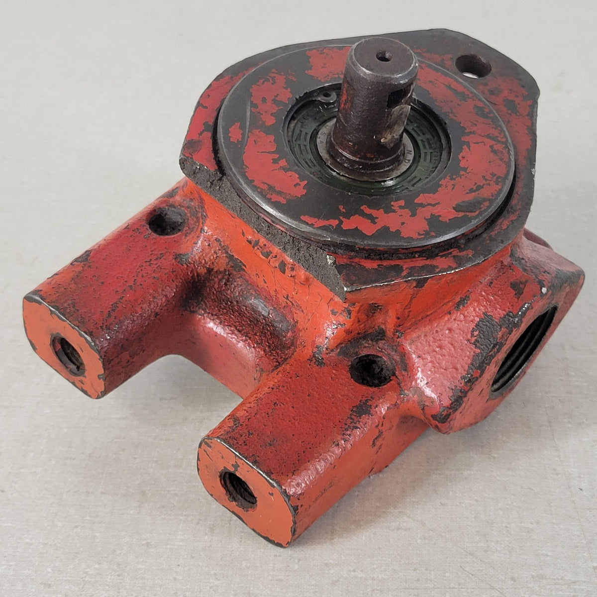 Vintage CROSS 4-Port Rotary Hydraulic Selector Directional Valve Cast Iron