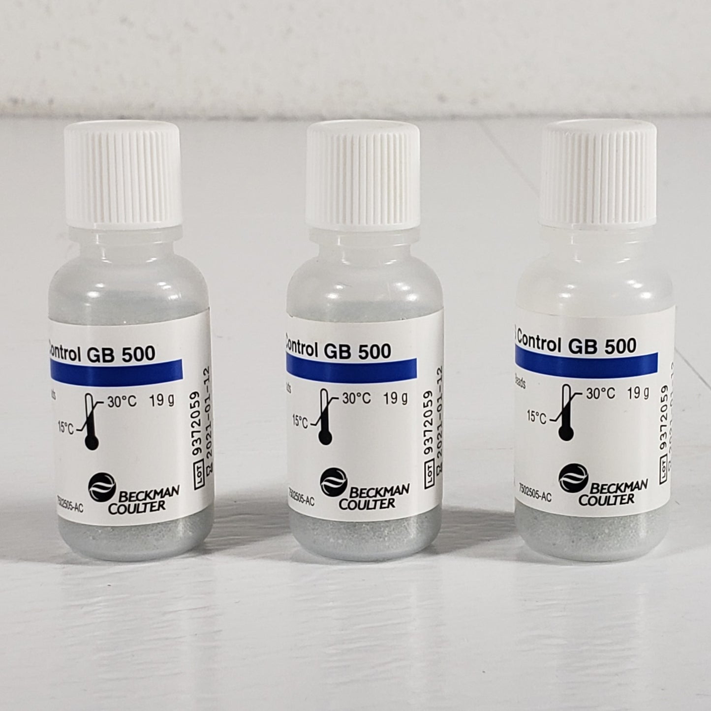 Beckman Coulter LS Control GB500 Glass Bead Sample Standard 2x Full 1x Used