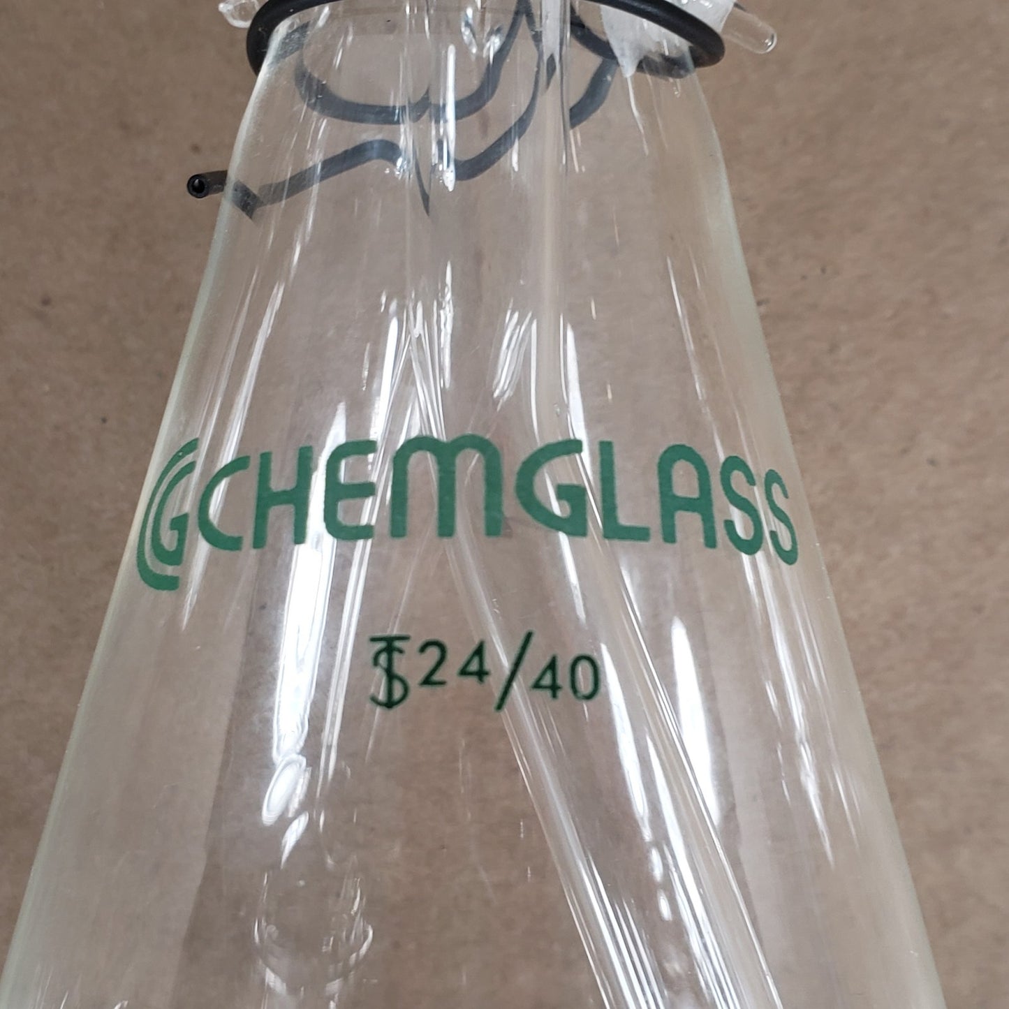 Chemglass CG-1282 4-Way Distillation Receiver Cow & Takeoff Head 24/40