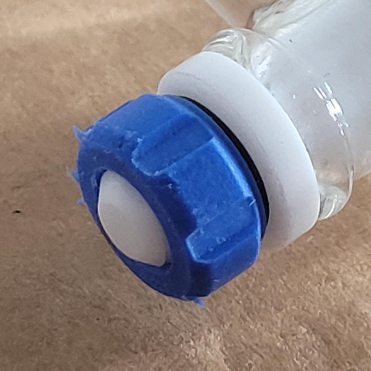 Corning Pyrex 6404 125mL Glass Separatory Funnel w/ PTFE Stopcock 22mm Stopper