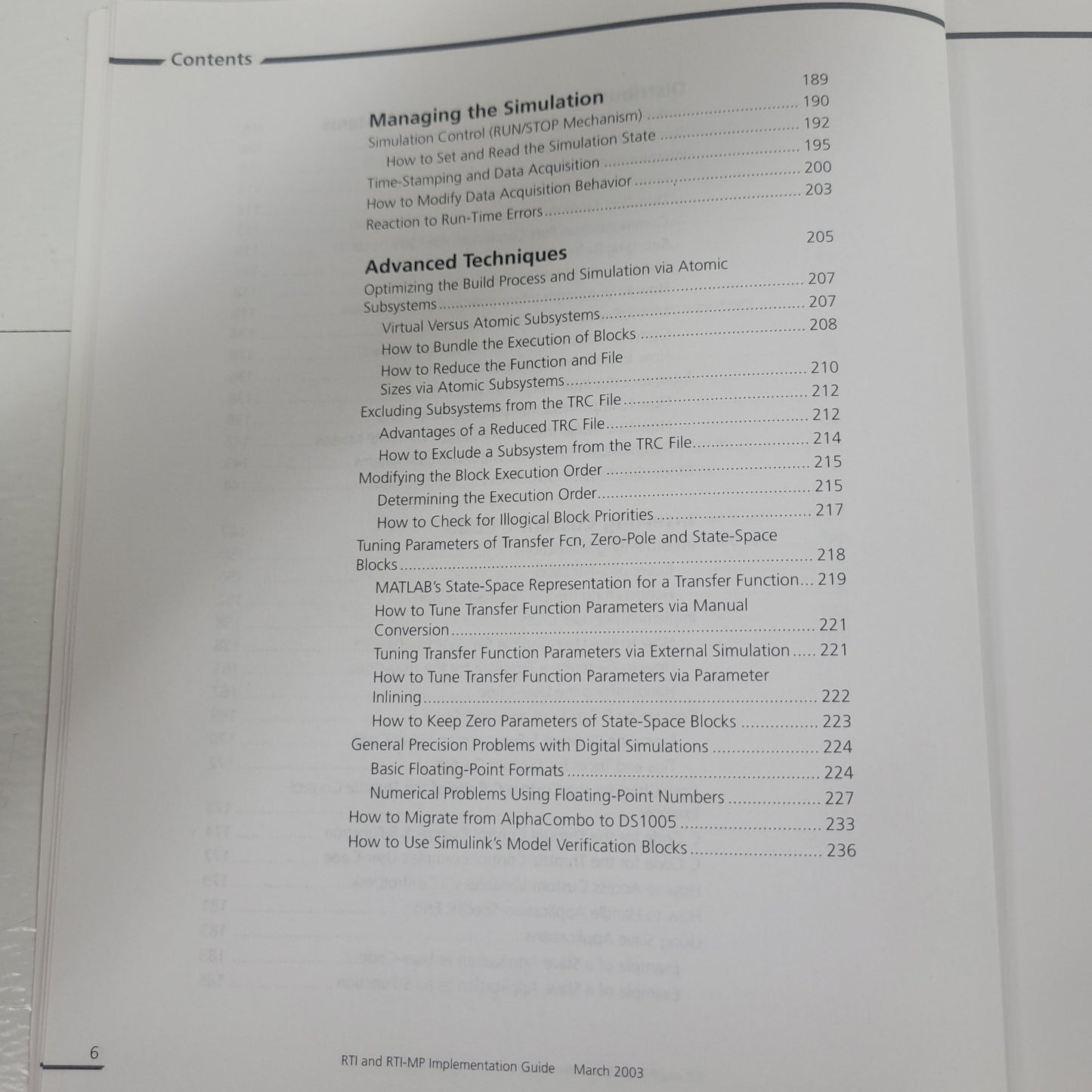 dSPACE RTI RTI-MP Real-Time Interface Implementation Guide Rel 3.5 2003 Manual