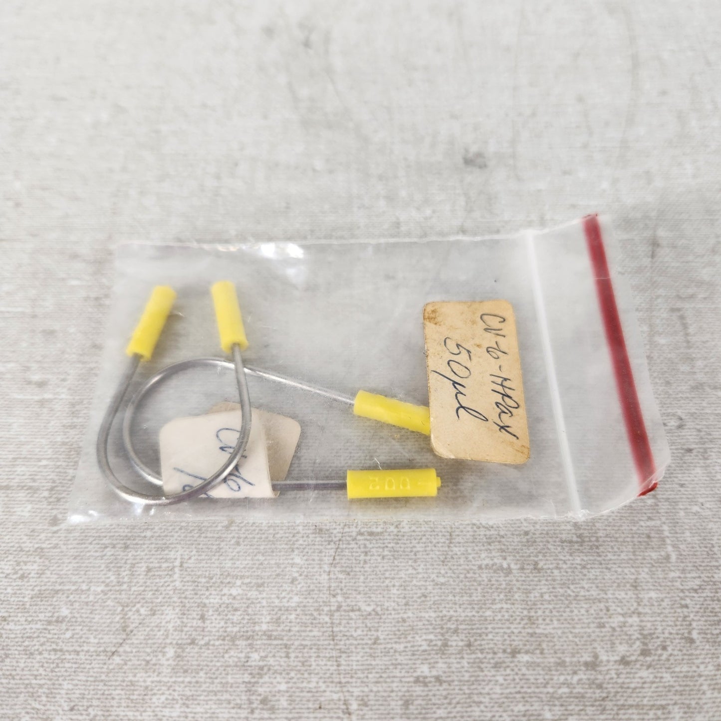 Lot of 2 VICI Valco 50uL Stainless Steel HPLC Sample Loops CV-6-HPax Valve