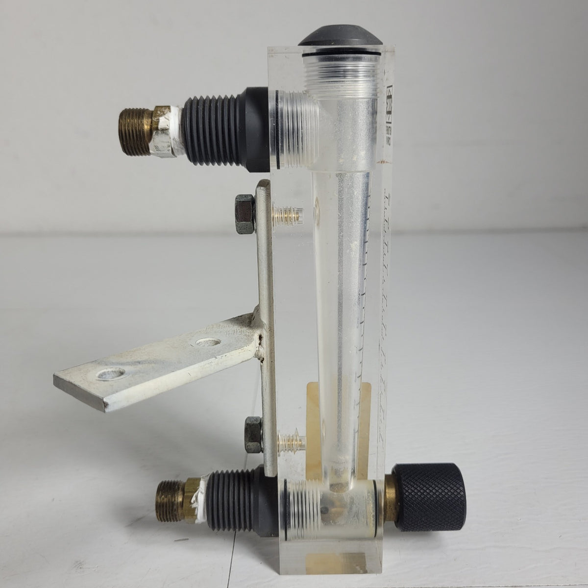 King Instrument 0.1-1.0 GPM Liquid Flow Meter Rotameter w/ Control Valve