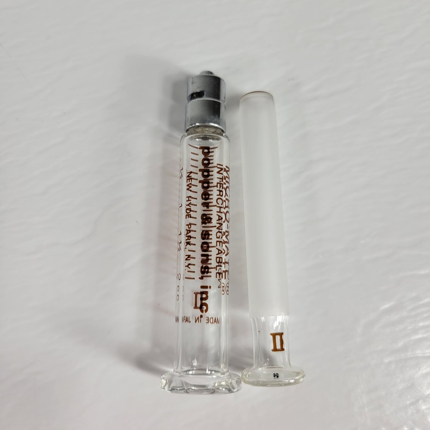 POPPER&SONS Micro-Mate Interchangeable 2cc/32m Glass Srng Luer Lock Tip