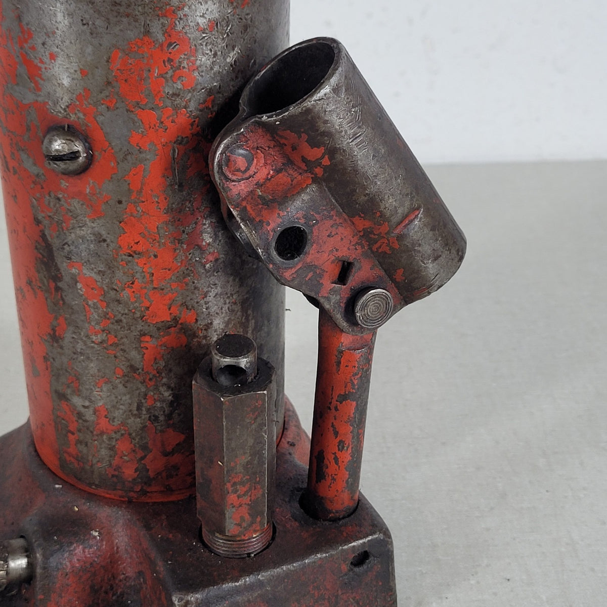 Vintage Hydraulic Bottle Jack Heavy Duty Manual Pump Red Parts / Repair