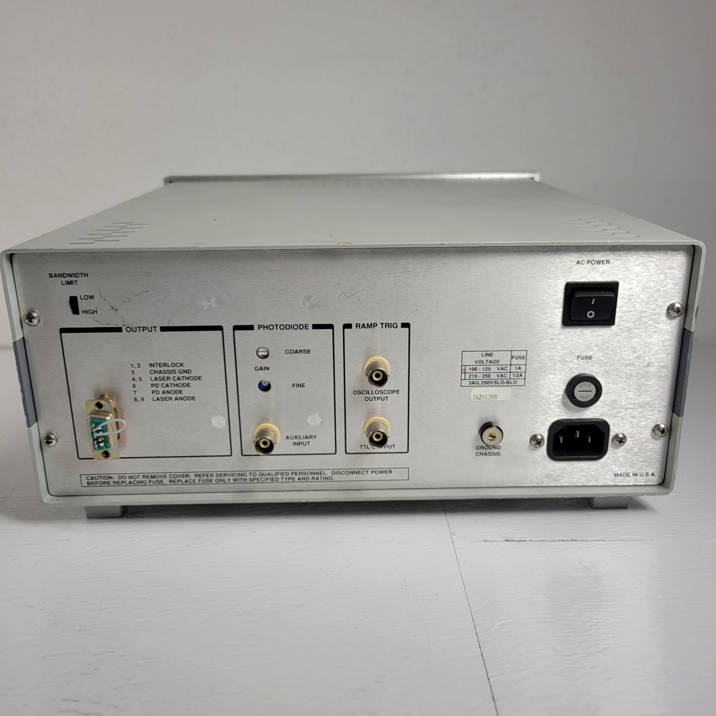 TESTED ILX Lightwave LDX-3620 Ultra Low Noise Current Source 200-500mA Limit Mod