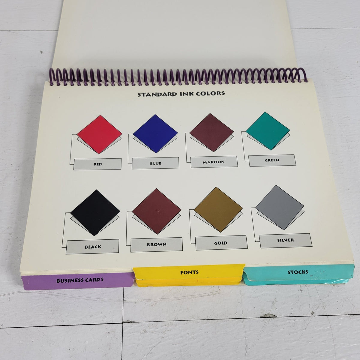 Instant Publisher IPS 950 Color Label Printer Sample Catalog Ink Fonts Guide