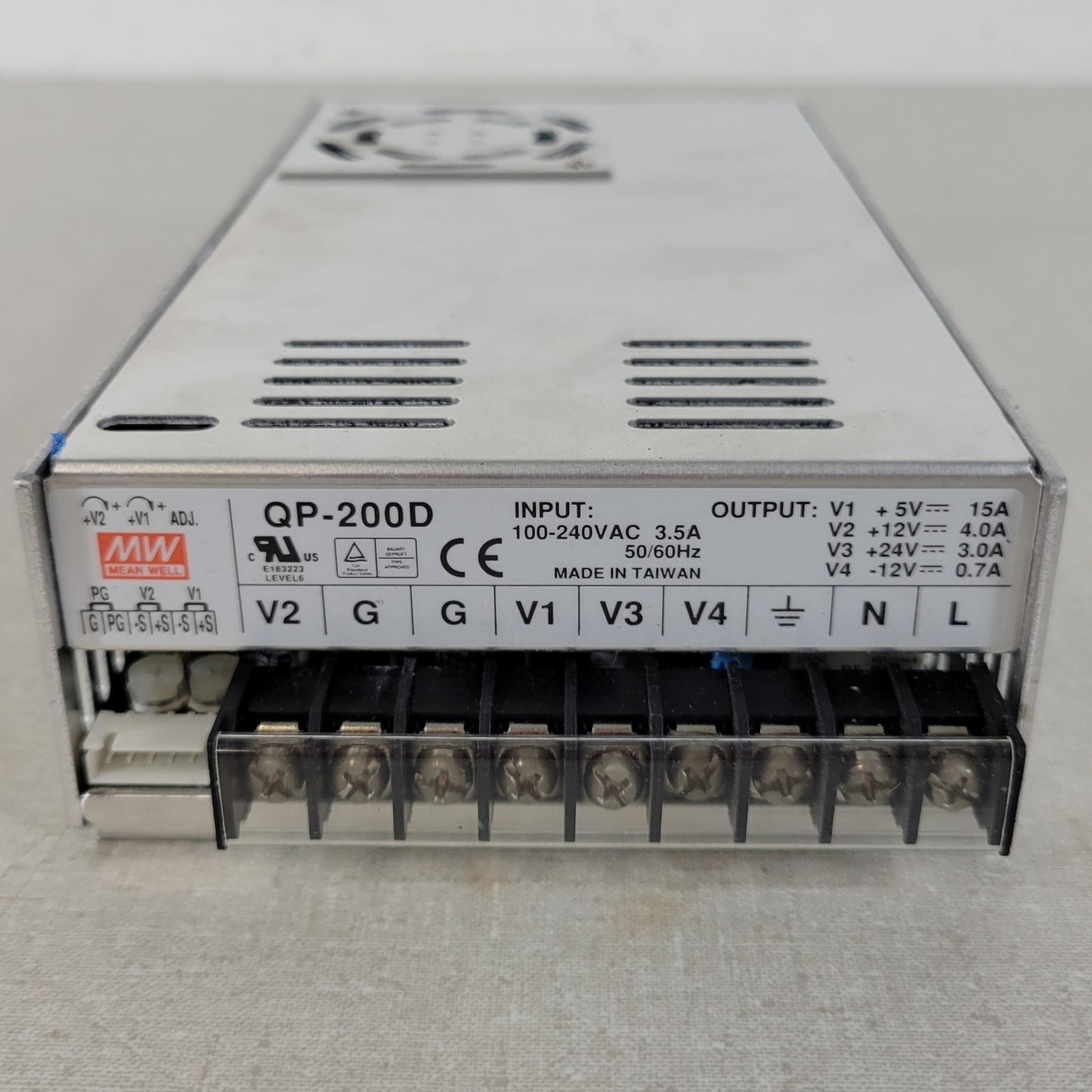 Mean Well QP-200D Quad Output Switching Power Supply 203W 5V/12V/24V/-12V