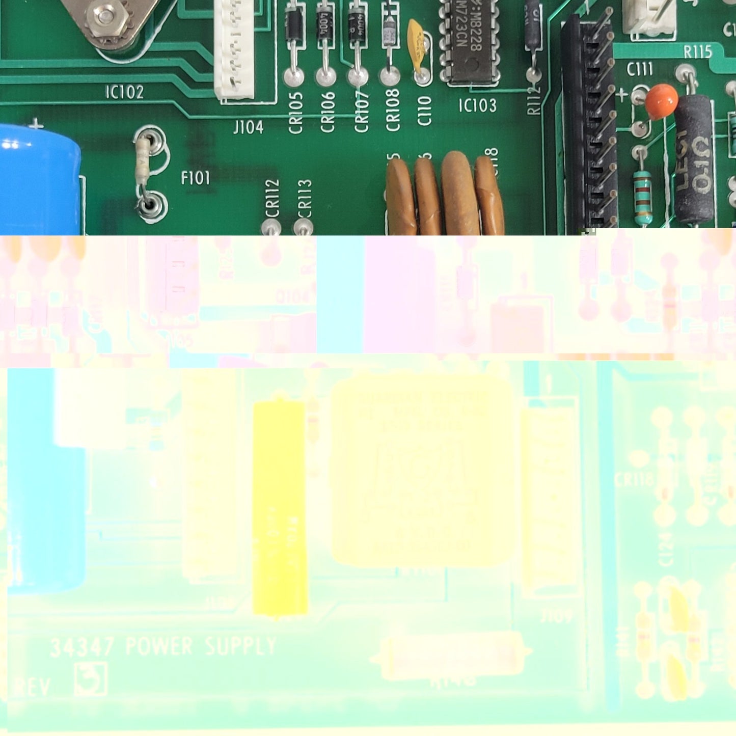 Perkin Elmer CP343470 Power Supply Board for Lambda 3B UV-Vis Spectrophotometer
