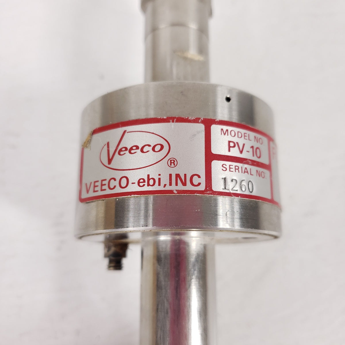 Veeco-EBI PV-10 Piezoelectric Gas Leak Valve High Vacuum 1/4" Fittings