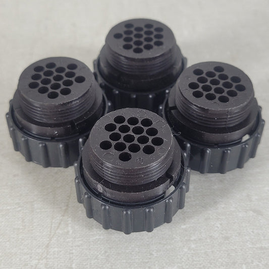 4 Units AMP 206037-1 Circular Connector Plug 16 Position CPC Series