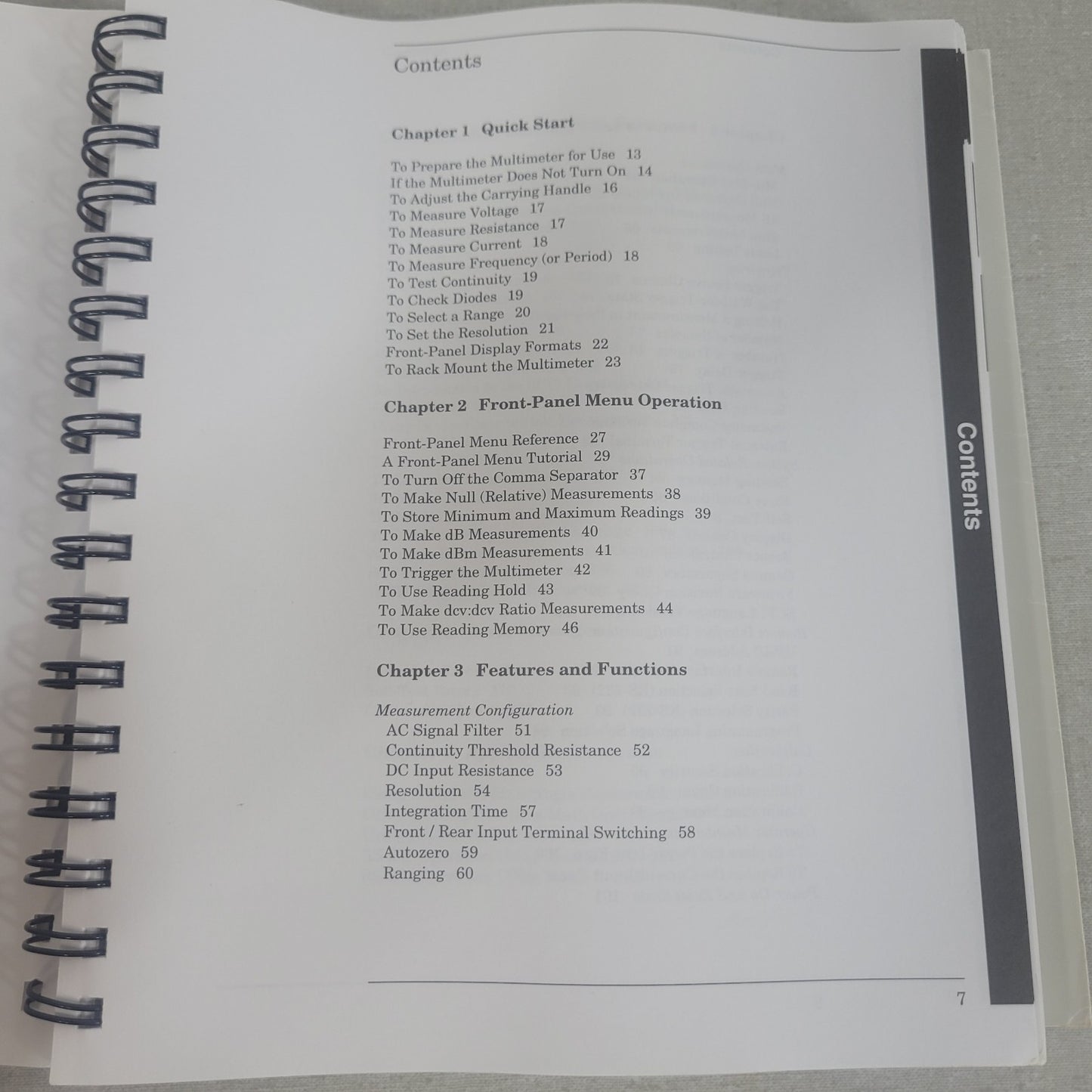 HP 34401-90004 34401A Digital Multimeter User's Guide Manual Edition 5 Original