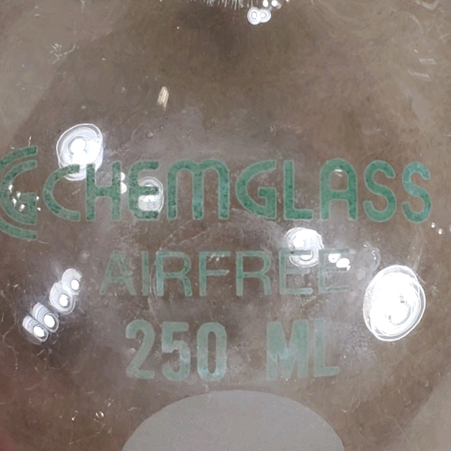 Set of 2 Chemglass AF-0530-03/01 250/50mL CN & SN 14/20 Round Bottom Flask