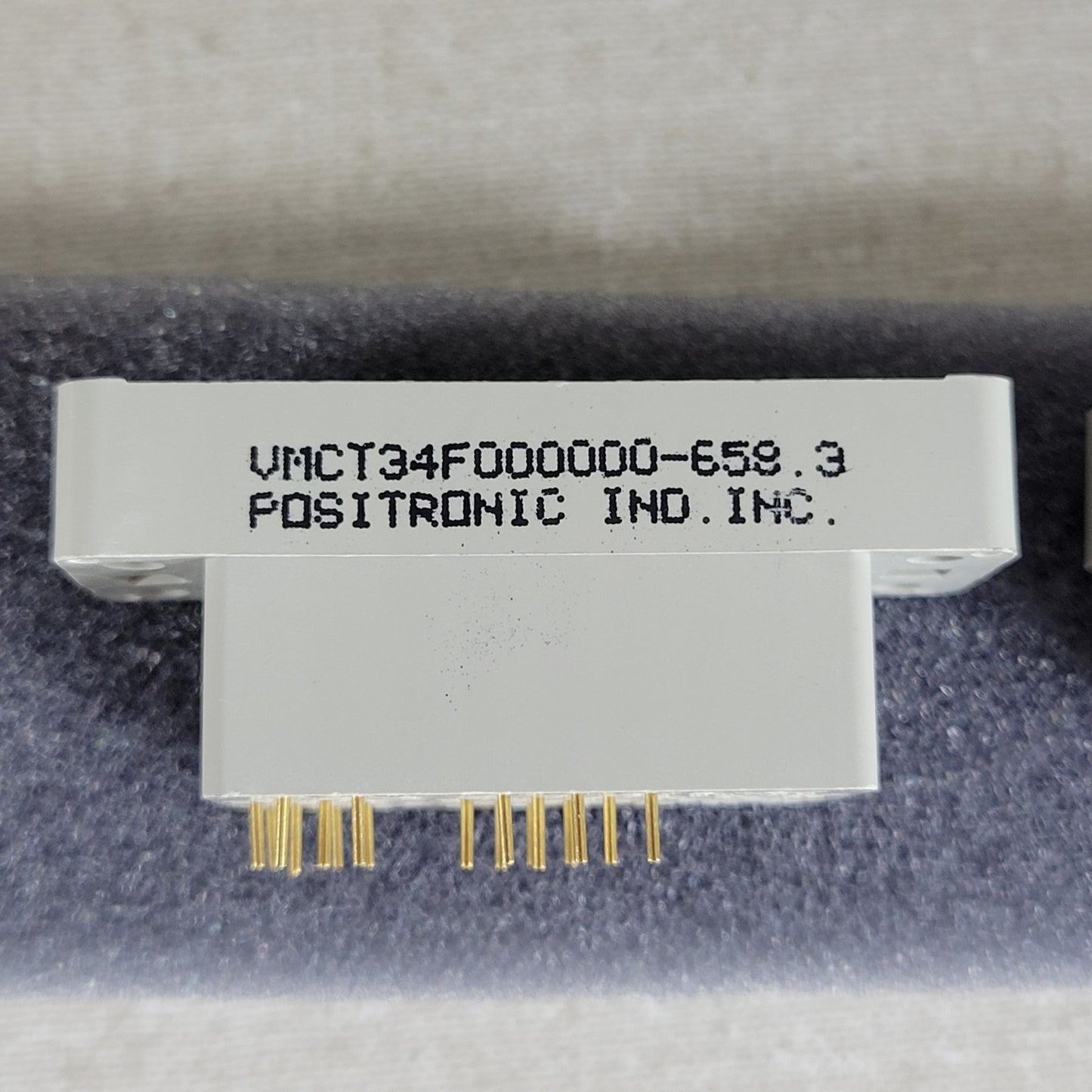 2-Pack POSITRONIC VMCT34F000000658 34 Position Female Connectors Beige Mil Spec