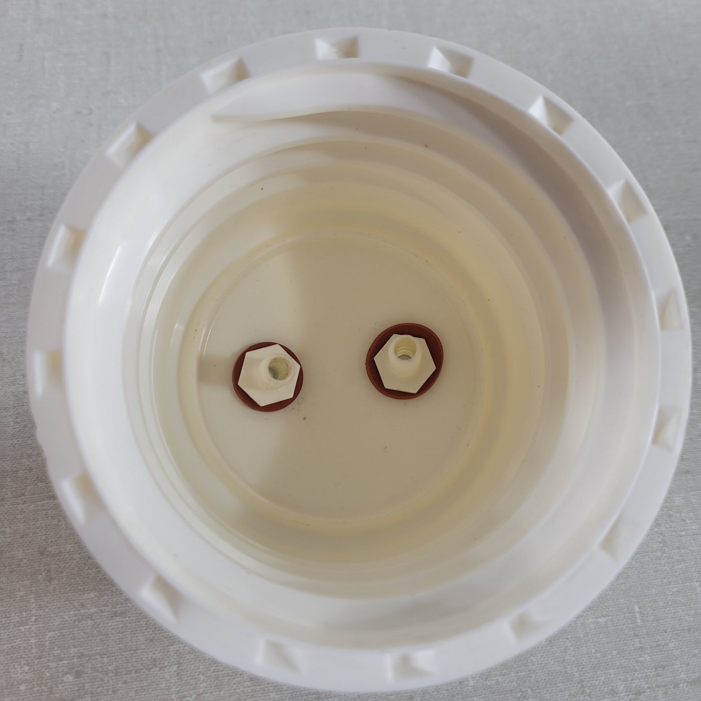 Nalgene 50 Liter Laboratory Carboy Replacement Cap w/ Dual Hose Port Fittings