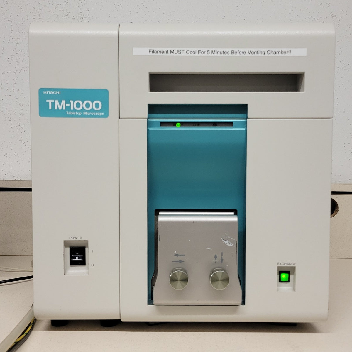 TESTED Hitachi TM-1000 Tabletop Scanning Electron Microscope SEM w/ PC Software