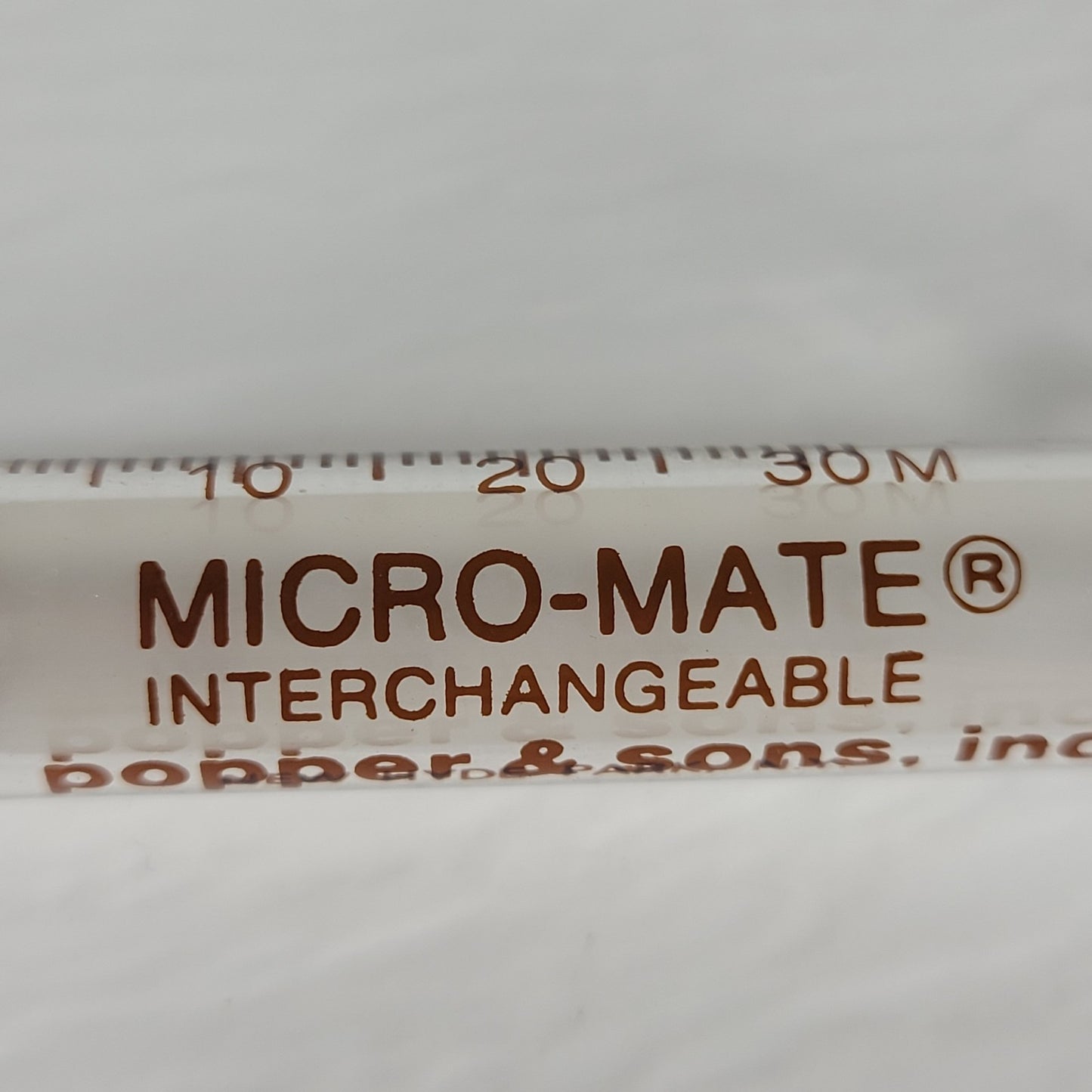 POPPER&SONS Micro-Mate Interchangeable 2cc/32m Glass Srng Luer Lock Tip