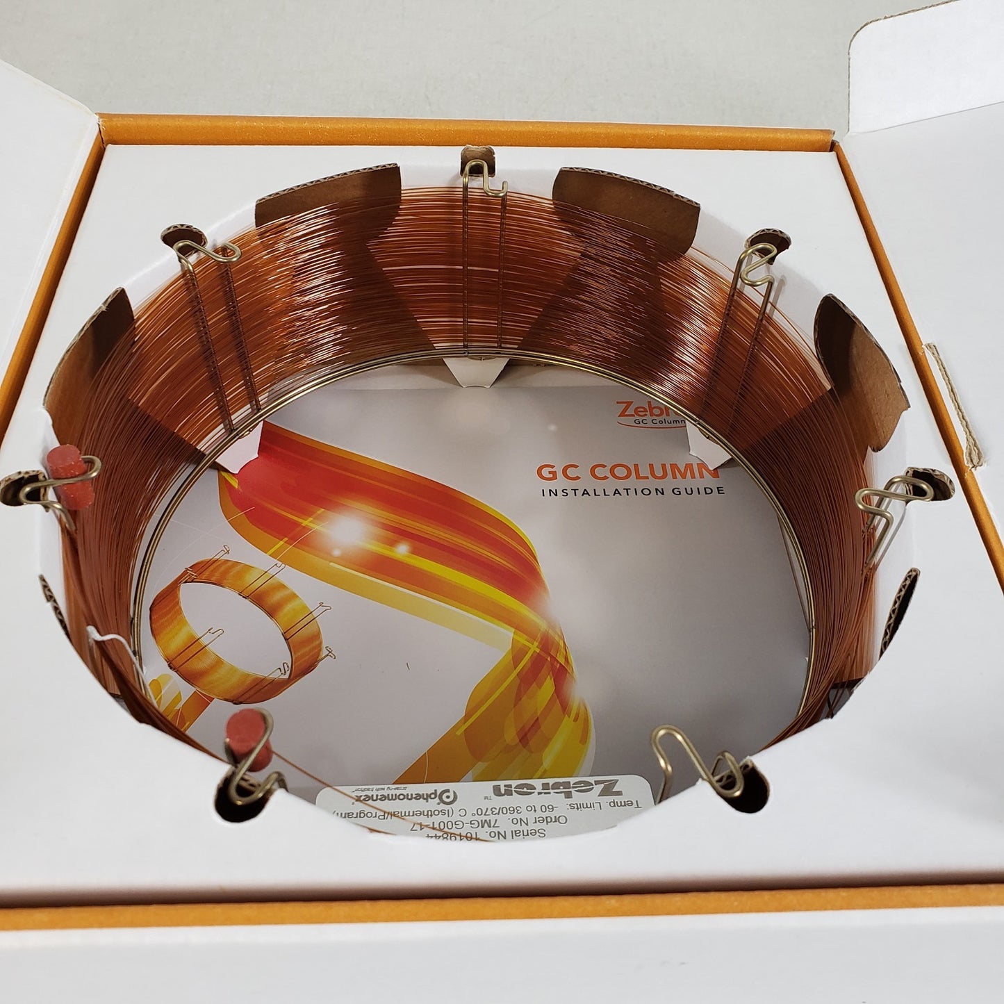 Phenomenex Zebron 7MG-G001-17 Capillary GC Column 100 Meters Length 0.25 mm I.D.