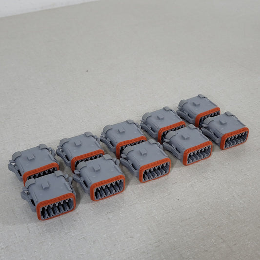 Lot of 10 Amphenol AT06-12SA-EC01 12-Way Plug Connector Housings Deutsch
