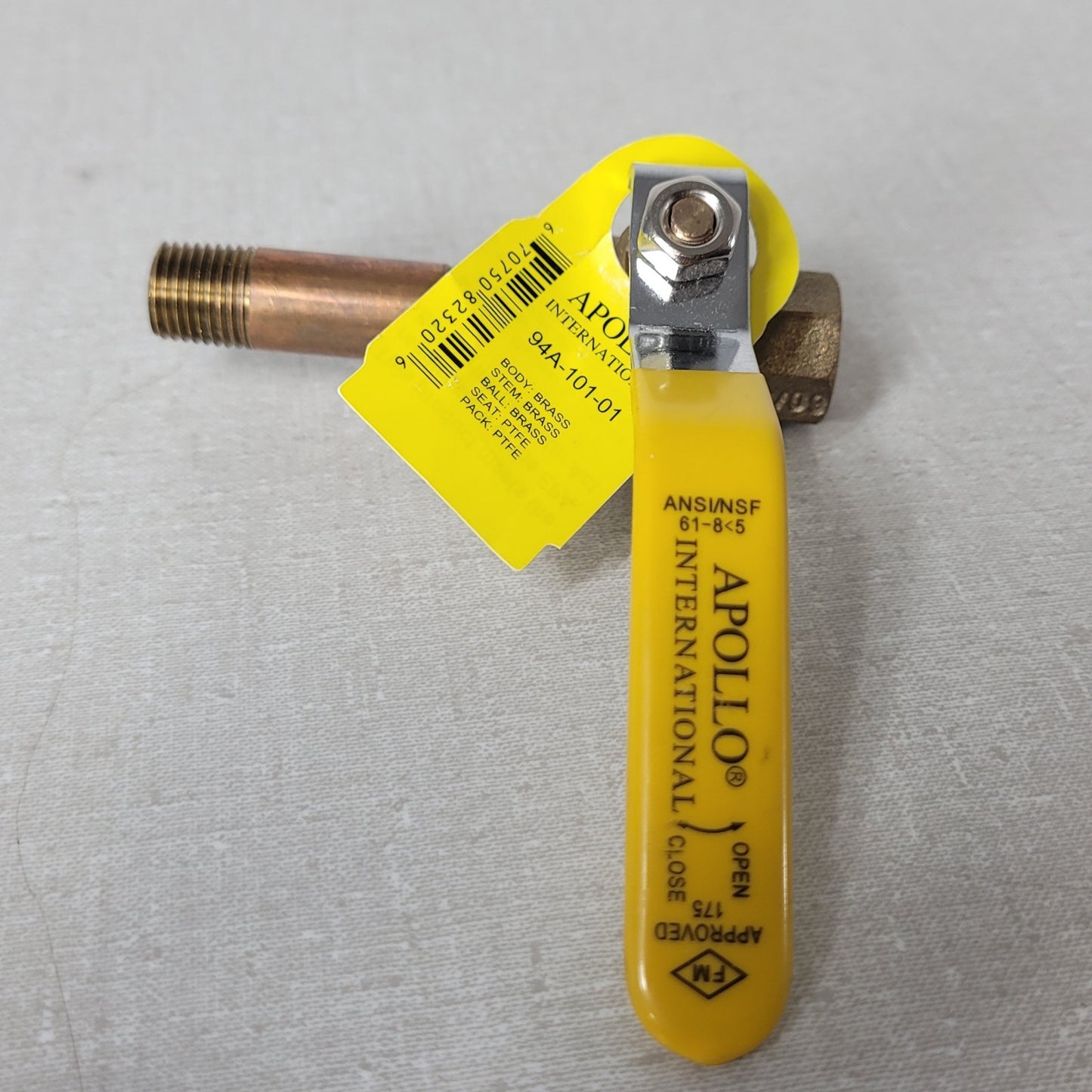2 Units Apollo 94A10101 Brass Full Port Ball Valves 1/4" FNPT 600 PSI