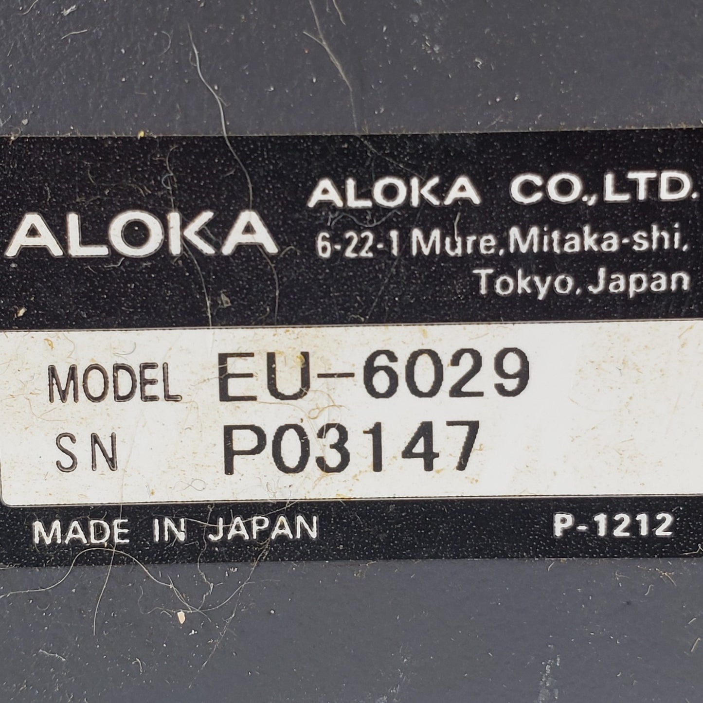 ALOKA EU-6029 Power Supply & Board from SSD-3500 Ultrasound Cart, PCB EP479900CC