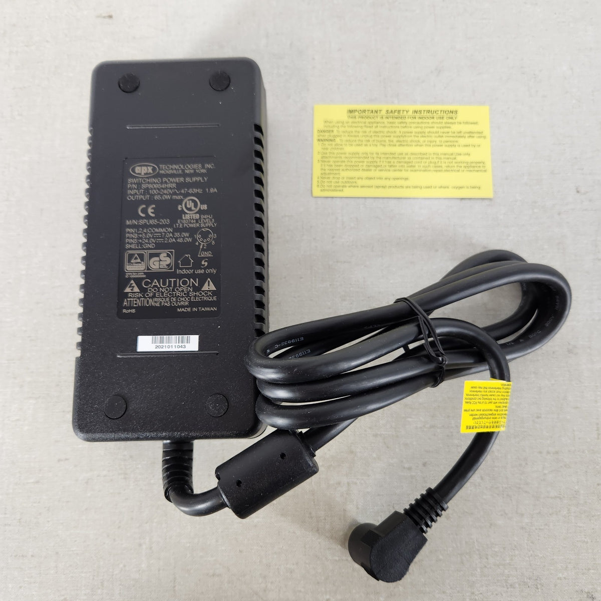 APX SP80954HRR SPU65-203 65W Switching Power Supply 5-Pin 100-240V