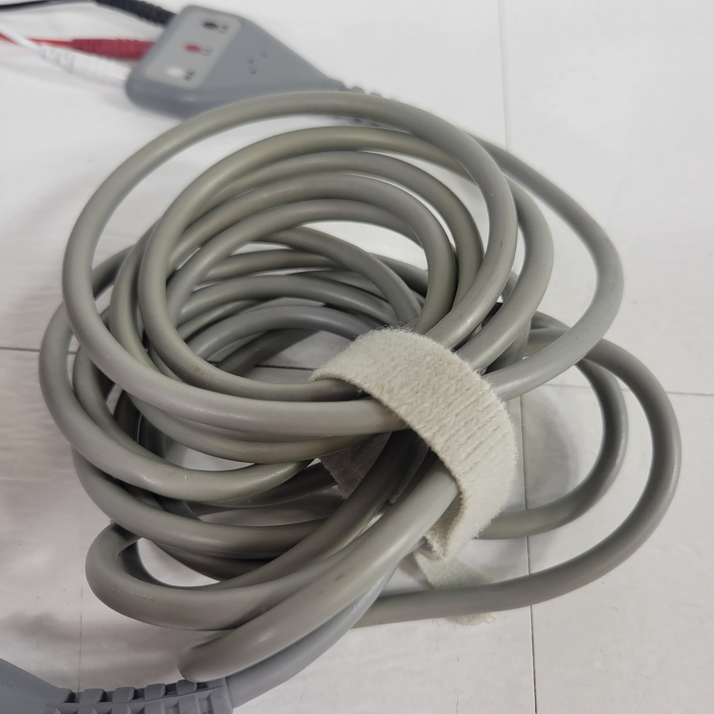 3-Lead ECG EKG Patient Monitor Cable RA LA LL Snap Leads 4-Pin Round Plug