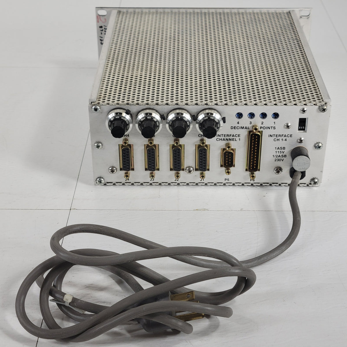MKS Granville Phillips 247B 4-Channel Mass Flow Controller Power Supply Readout