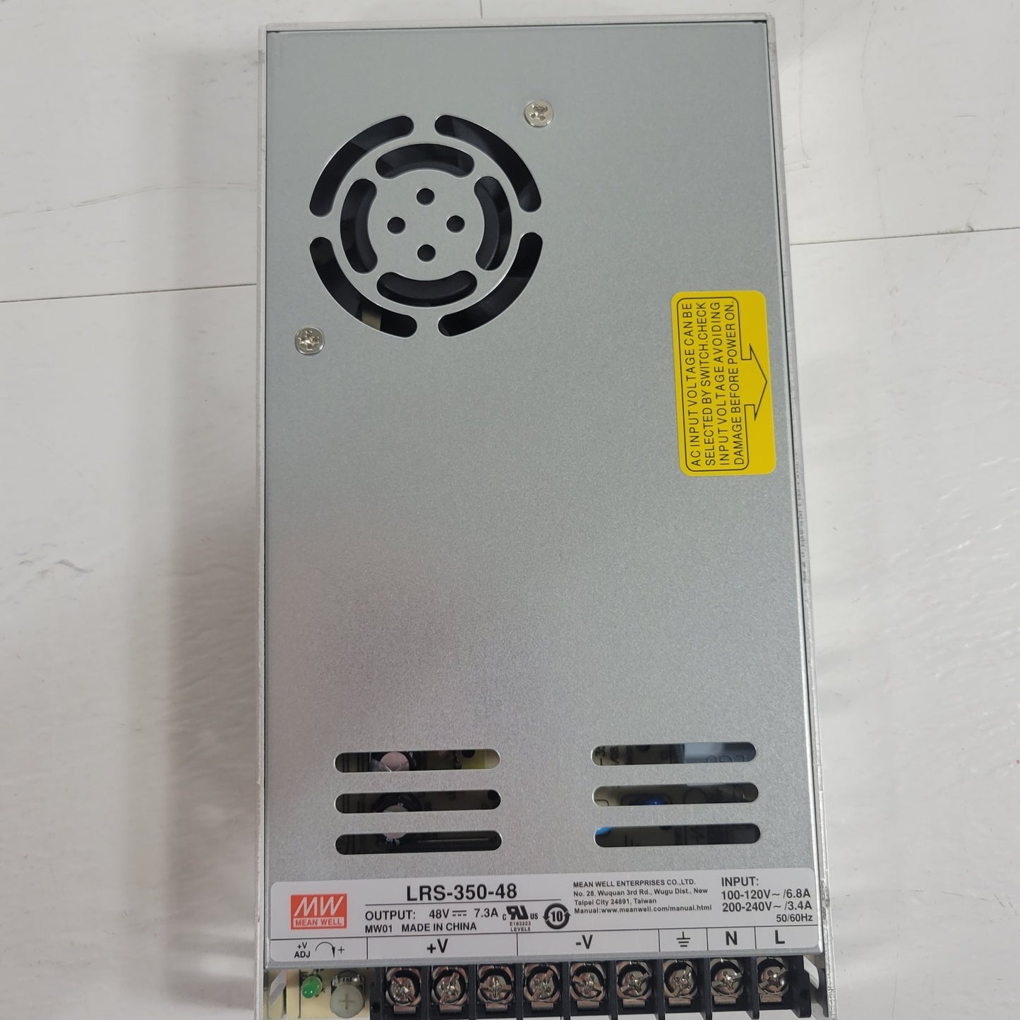 MEAN WELL LRS-350-48 48VDC 7.3A 350W Enclosed Switching Power Supply