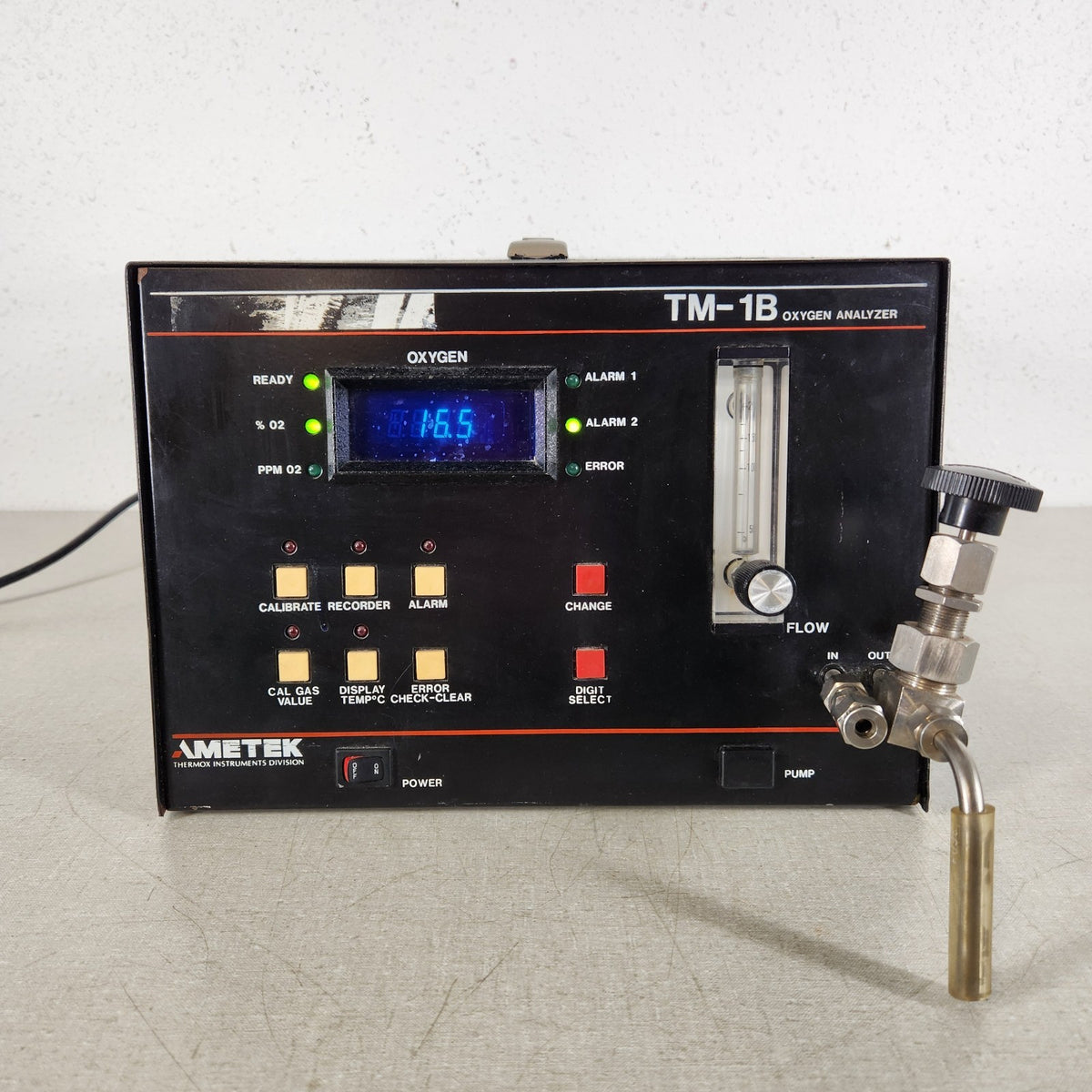 TESTED AMETEK Thermox TM-1B Oxygen Analyzer O2 Process Gas Monitor