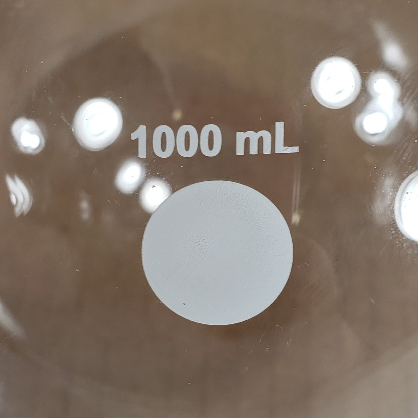 Synthware F527000 1000mL Single Neck Round Bottom Flask 35/20 Round Joint