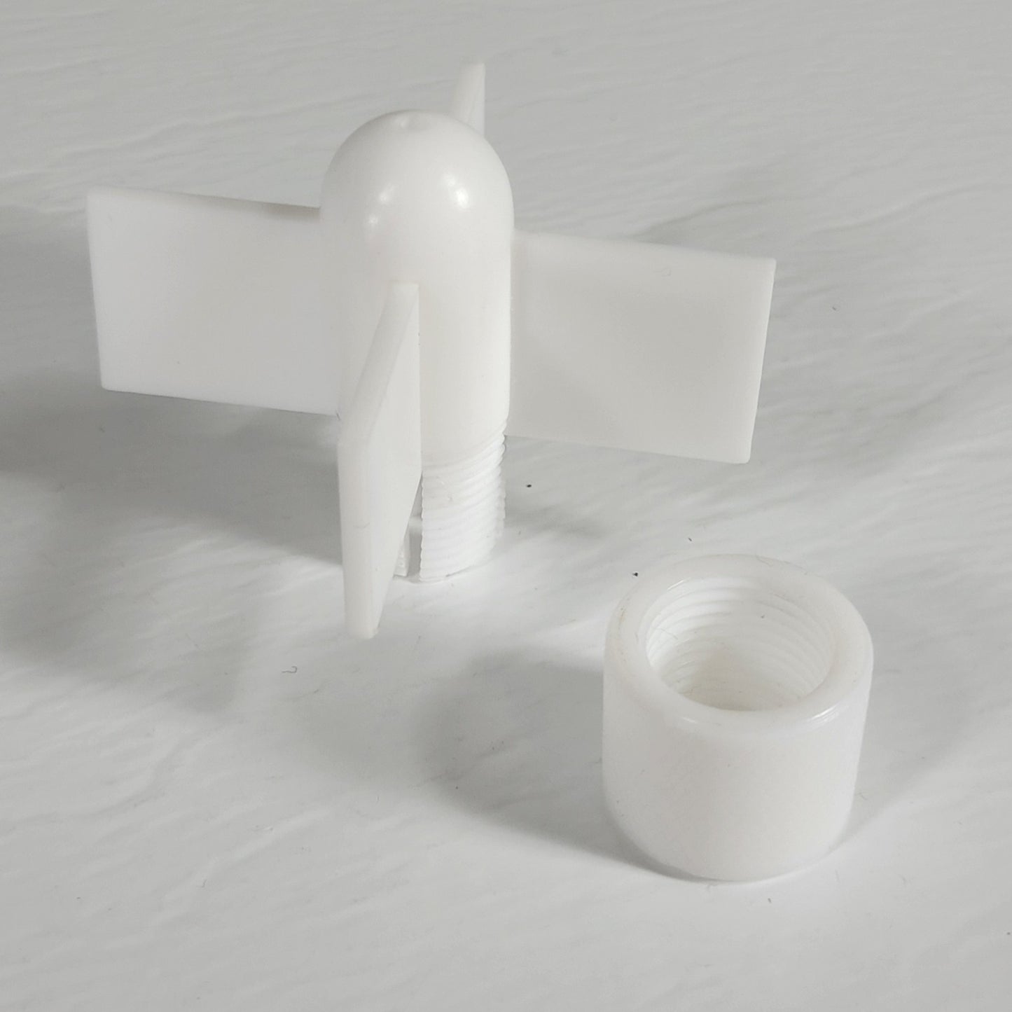 UNBRANDED PTFE Four-Bladed Agitator Impellor for Stirring Laboratory Mixtures