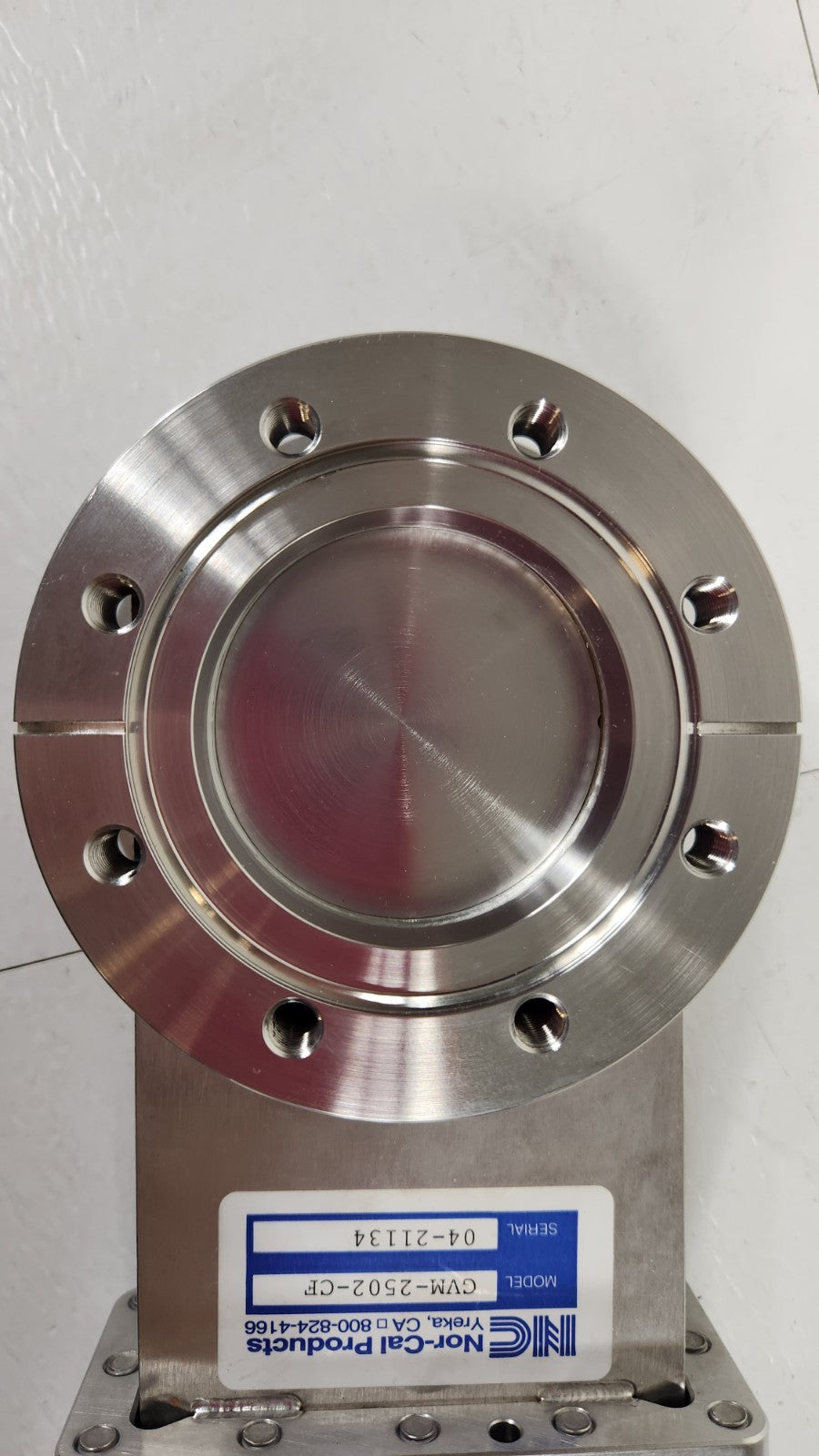 TESTED Nor-Cal GVM-2502-CF UHV Manual Gate Valve 2.5" ID 4.5" CF DN63