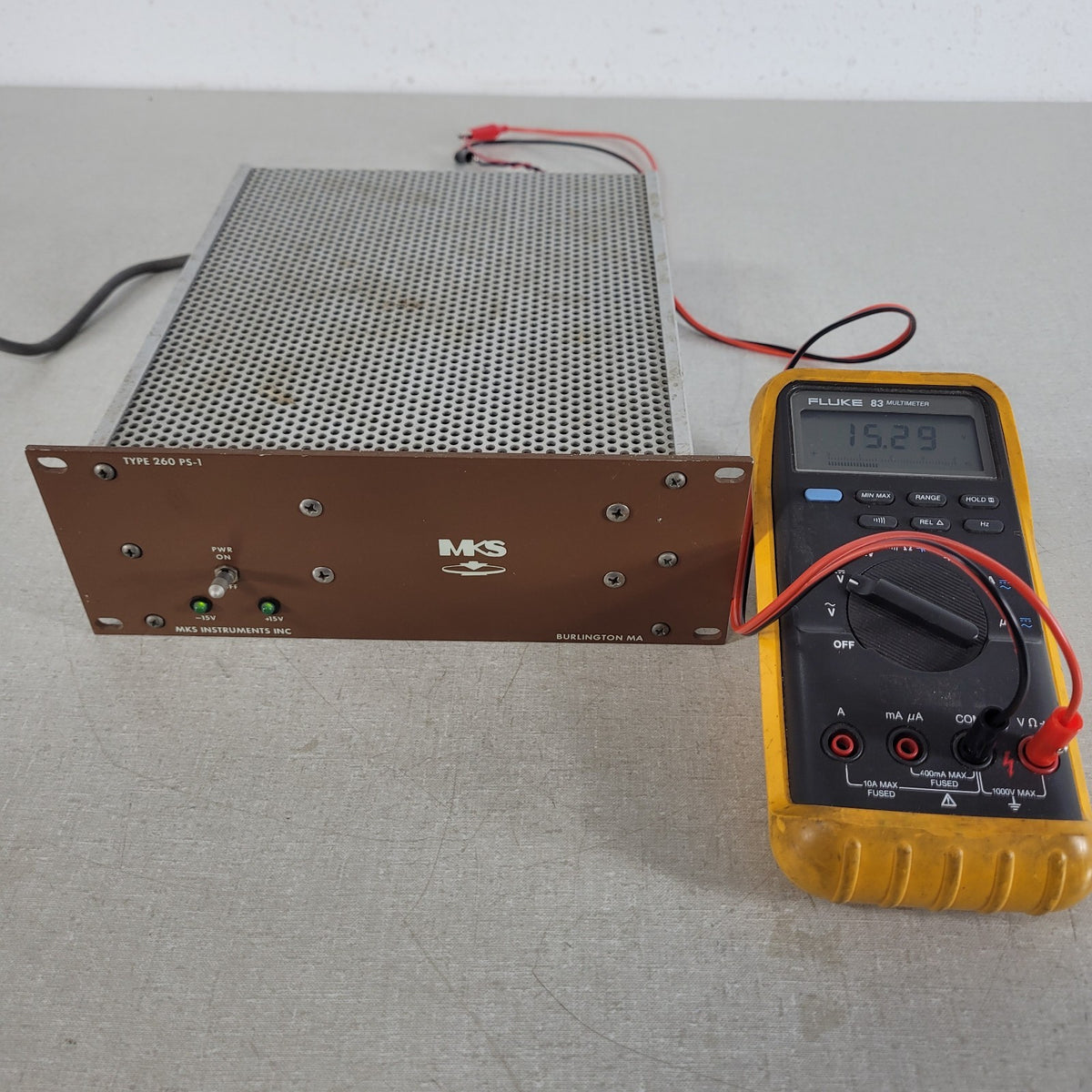 MKS Granville Phillips 260PS-1SP Baratron ±15VDC Power Supply Tested Working