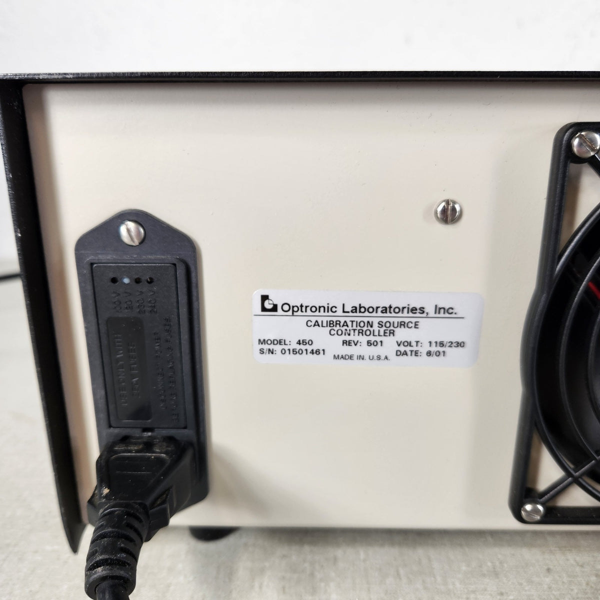 TESTED Optronic Labs 450 Controller 455-6-1 Luminance Calibration Source