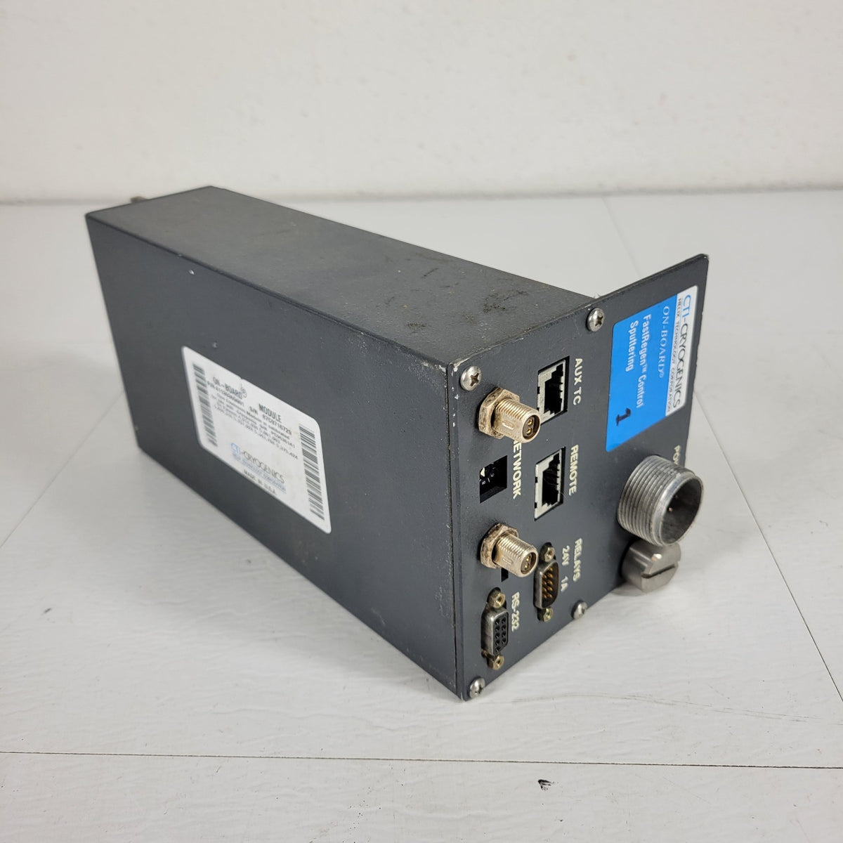 CTI Cryogenics 8113036G001 On-Board FastRegen Sputtering Control Module w/ Panel