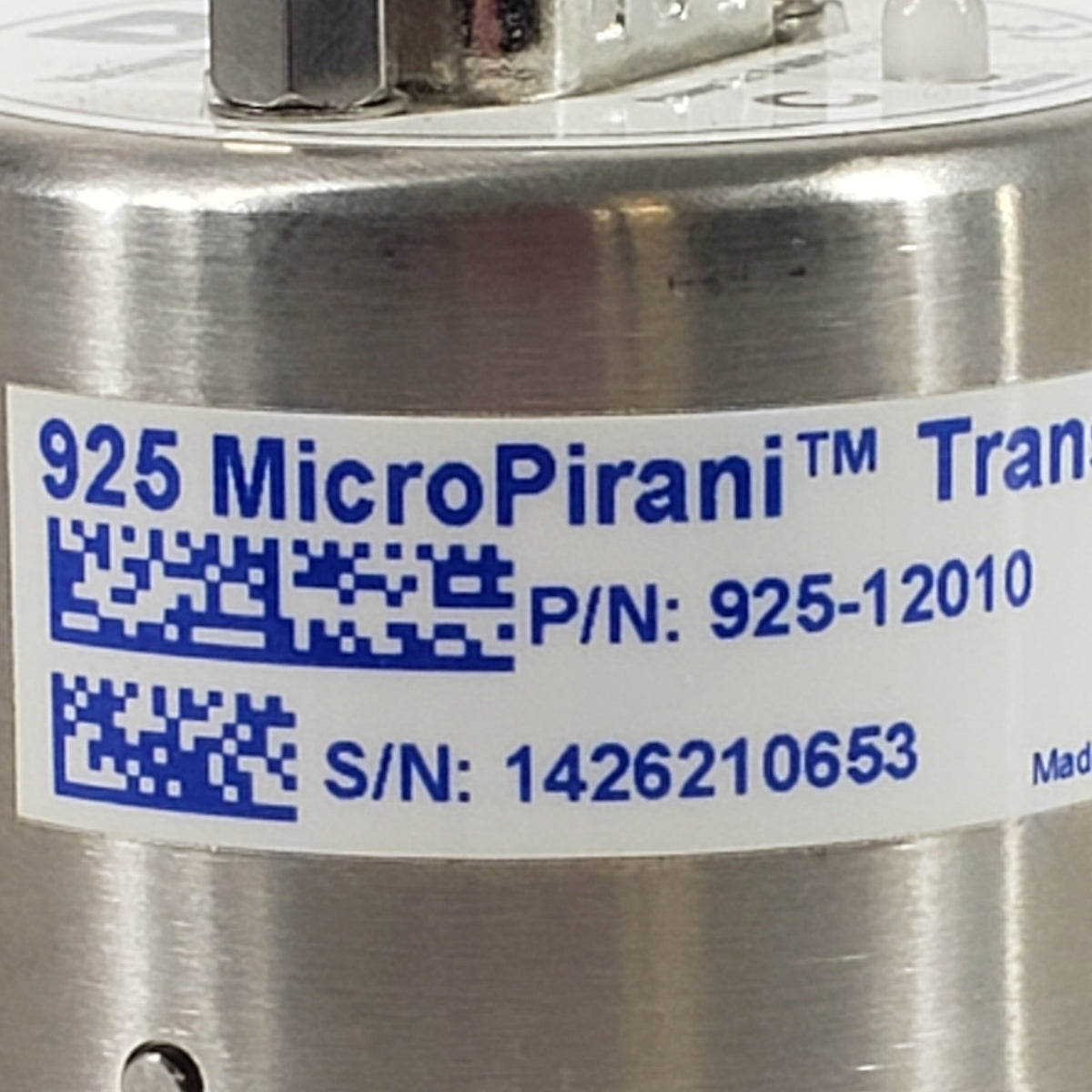 TESTED MKS 925-12010 MicroPirani Vacuum Gauge Transducer KF16 RS485