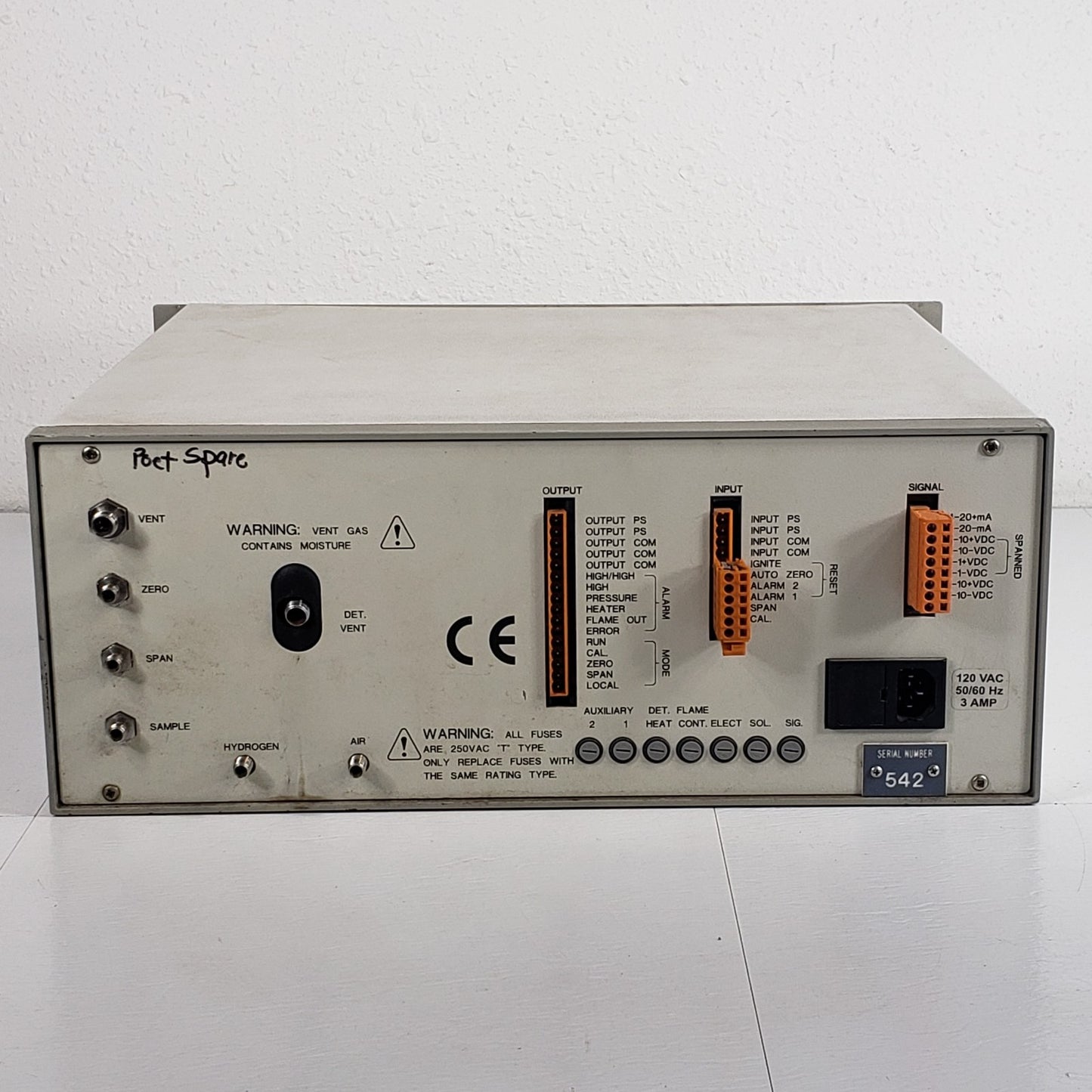 ANTEK R1040 Total Hydrocarbon Analyzer FID Gas Tester Zero Span Sample