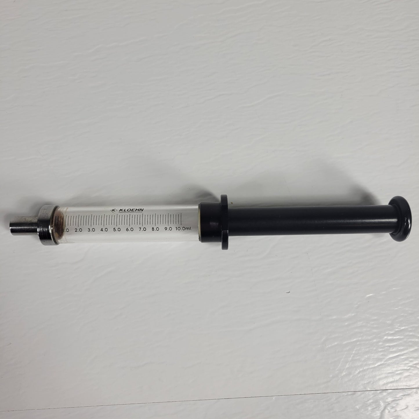 KLOEHN 10.0ml Glass Srng with Luer Lock Tip for Secure Connections