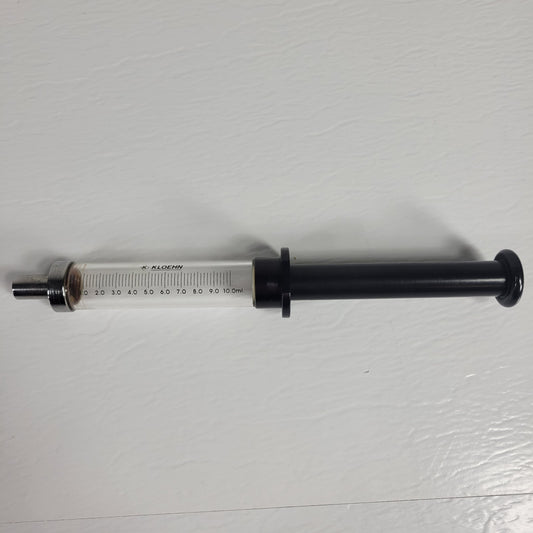 KLOEHN 10.0ml Glass Srng with Luer Lock Tip for Secure Connections