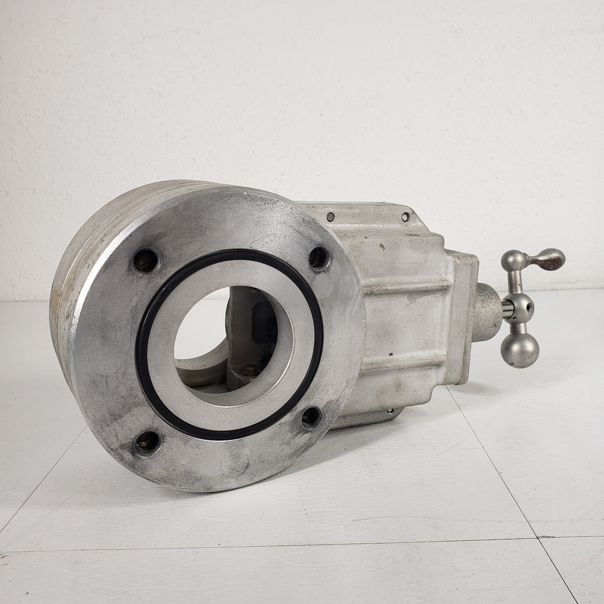 Airco Temescal 3" Manual High Vacuum Gate Valve ASA Flange Aluminum O-Ring