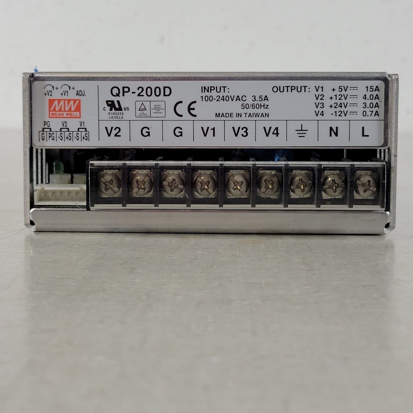 Mean Well QP-200D Quad Output Switching Power Supply 203W 5V/12V/24V/-12V