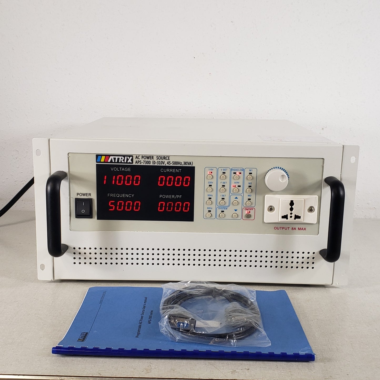 TESTED Matrix APS-7300 Programable AC Power Supply 0-310V 45-500Hz *READ DESC*